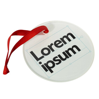 Lorem ipsum, Στολίδι Χριστουγεννιάτικο στολίδι γυάλινο 9cm