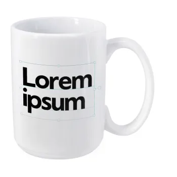 Lorem ipsum, Κούπα Mega, κεραμική, 450ml
