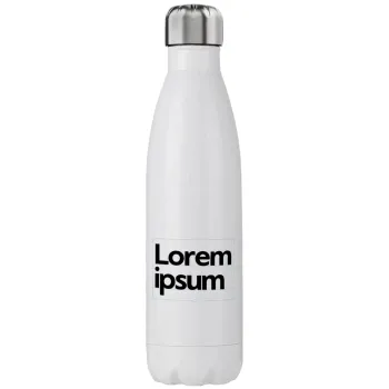 Lorem ipsum, Μεταλλικό παγούρι θερμός (Stainless steel), διπλού τοιχώματος, 750ml