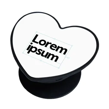 Lorem ipsum, Phone Holders Stand  καρδιά Μαύρο Βάση Στήριξης Κινητού στο Χέρι