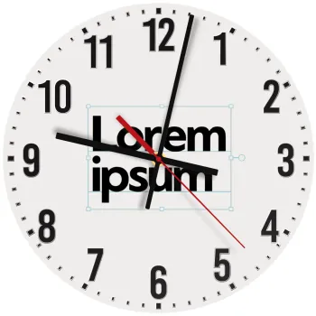 Lorem ipsum, Ρολόι τοίχου ξύλινο (30cm)