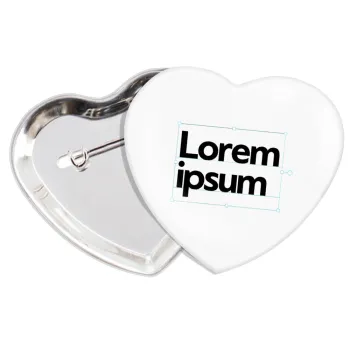 Lorem ipsum, Κονκάρδα παραμάνα καρδιά (57x52mm)