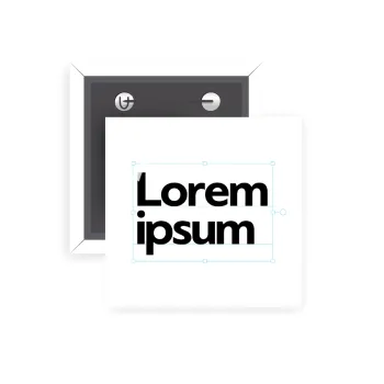 Lorem ipsum, Κονκάρδα παραμάνα τετράγωνη 5x5cm