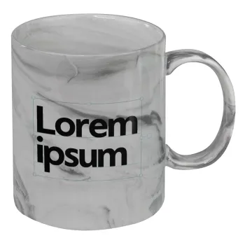 Lorem ipsum, Mug ceramic marble style, 330ml