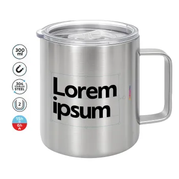 Lorem ipsum, Mug Stainless steel double wall 300ml