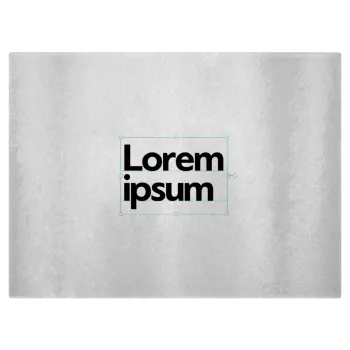 Lorem ipsum, Επιφάνεια κοπής γυάλινη (38x28cm)