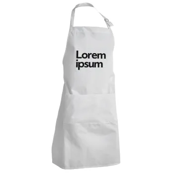 Lorem ipsum, Ποδιά Σεφ Ολόσωμη Ενήλικων (με ρυθμιστικά και 2 τσέπες)