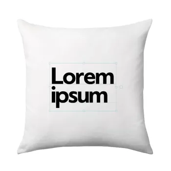 Lorem ipsum, Μαξιλάρι καναπέ 40x40cm περιέχεται το  γέμισμα