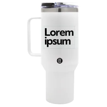 Lorem ipsum, Mega Tumbler με καπάκι, διπλού τοιχώματος (θερμό) 1,2L