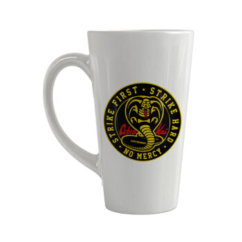 cobra kai strike first dojo, Κούπα κωνική Latte Μεγάλη, κεραμική, 450ml