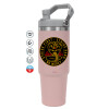 Pink color, 890ml (30oz) stainless Steel Tumbler with Handle