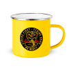 Yellow Enamel Metallic Cup 360ml