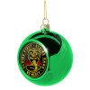 Green Christmas tree ornament ball 8cm