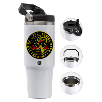 cobra kai strike first dojo, Θερμός Ανοξείδωτο 30oz με χερούλι