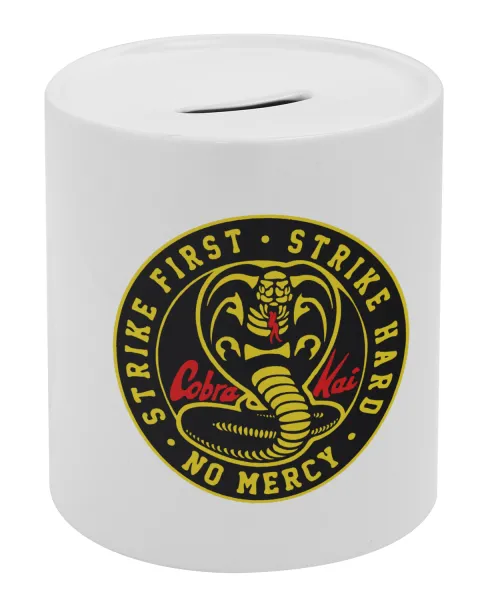 cobra kai strike first dojo — Κουμπαράς πορσελάνης με τάπα