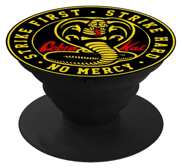 cobra kai strike first dojo — Phone Holders Stand  Μαύρο Βάση Στήριξης Κινητού στο Χέρι