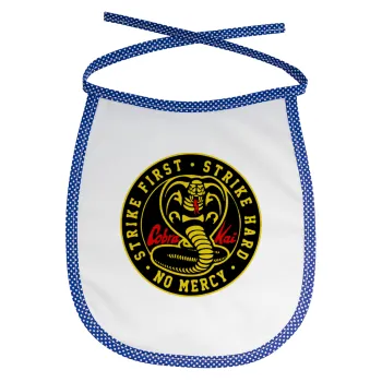 cobra kai strike first dojo, Σαλιάρα μωρού αλέκιαστη με κορδόνι Μπλε