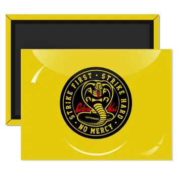 cobra kai strike first dojo, Ορθογώνιο μαγνητάκι ψυγείου διάστασης 9x6cm