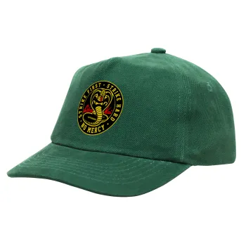 cobra kai strike first dojo, Children's Baseball Cap, 100% Cotton Drill, GREEN (COTTON, CHILDREN'S, ONE SIZE)
