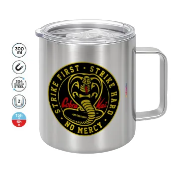 cobra kai strike first dojo, Mug Stainless steel double wall 300ml