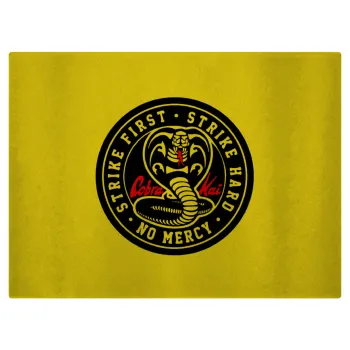 cobra kai strike first dojo, Επιφάνεια κοπής γυάλινη (38x28cm)