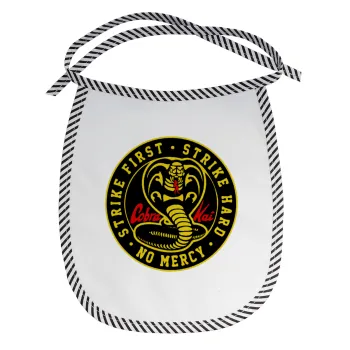 cobra kai strike first dojo, Σαλιάρα μωρού αλέκιαστη με κορδόνι Μαύρη