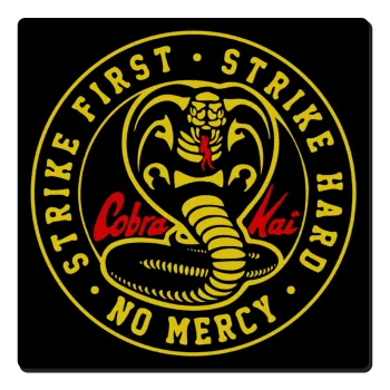 cobra kai strike first dojo, Τετράγωνο μαγνητάκι ξύλινο 6x6cm