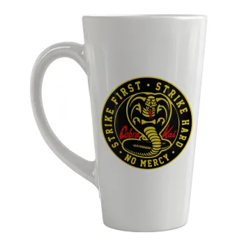 cobra kai strike first dojo, Κούπα κωνική Latte Μεγάλη, κεραμική, 450ml