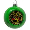 Στολίδι Χριστουγεννιάτικη μπάλα δένδρου Πράσινο 8cm