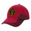 Adult Cap RACING Ultimate Red/Black, (100% COTTON DRILL, ADULT, UNISEX, ONE SIZE ADULT)