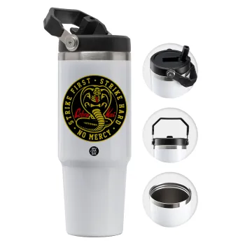 cobra kai strike first dojo, Θερμός Ανοξείδωτο 30oz με χερούλι