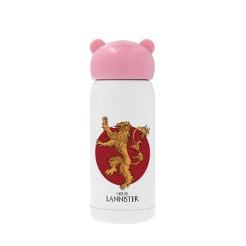 House Lannister GOT, Ροζ ανοξείδωτο παγούρι θερμό (Stainless steel), 320ml