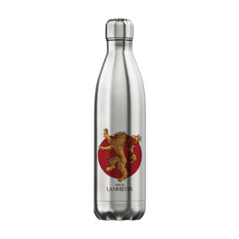 House Lannister GOT, Inox (Stainless steel) hot metal mug, double wall, 750ml