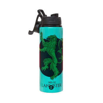 House Lannister GOT, Metallic water bottle with safety lid, 850ml aluminum