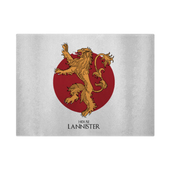 House Lannister GOT, Επιφάνεια κοπής γυάλινη (38x28cm)
