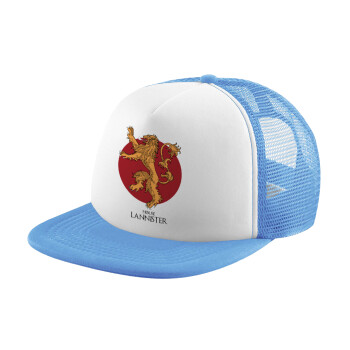 House Lannister GOT, Καπέλο παιδικό Soft Trucker με Δίχτυ Γαλάζιο/Λευκό