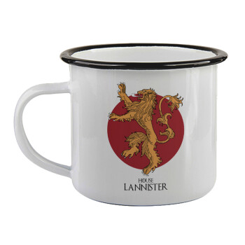 House Lannister GOT, Κούπα εμαγιέ με μαύρο χείλος 360ml