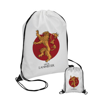 House Lannister GOT, Τσάντα πουγκί με μαύρα κορδόνια (1 τεμάχιο)