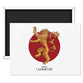 House Lannister GOT, Ορθογώνιο μαγνητάκι ψυγείου διάστασης 9x6cm