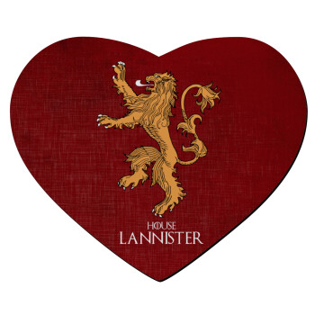 House Lannister GOT, Mousepad heart 23x20cm