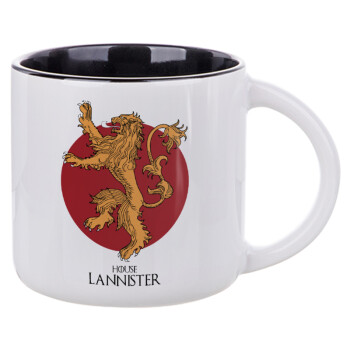 House Lannister GOT, Κούπα κεραμική 400ml Λευκή/Μαύρη