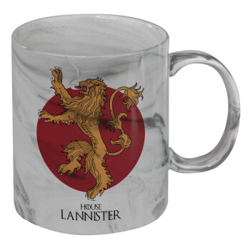 House Lannister GOT, Mug ceramic marble style, 330ml