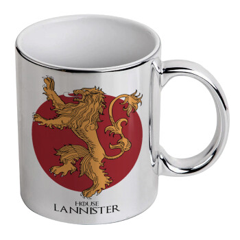 House Lannister GOT, Κούπα κεραμική, ασημένια καθρέπτης, 330ml