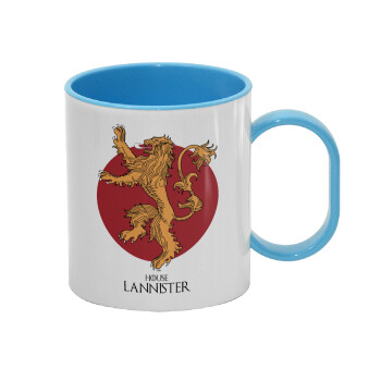 House Lannister GOT, Κούπα (πλαστική) (BPA-FREE) Polymer Μπλε για παιδιά, 330ml