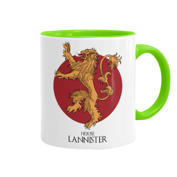 House Lannister GOT, Mug colored light green, ceramic, 330ml