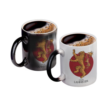 House Lannister GOT, Κούπα Μαγική, κεραμική, 330ml που αλλάζει χρώμα με το ζεστό ρόφημα