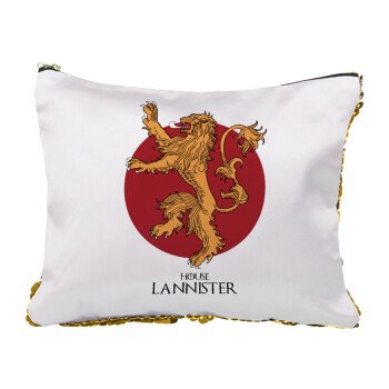 House Lannister GOT, Τσαντάκι νεσεσέρ με πούλιες (Sequin) Χρυσό
