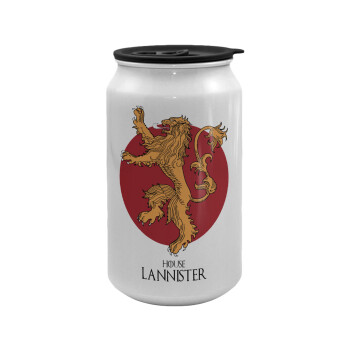 House Lannister GOT, Κούπα ταξιδιού μεταλλική με καπάκι (tin-can) 500ml
