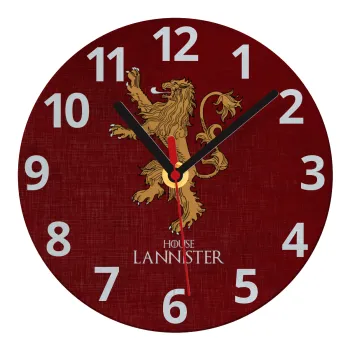 House Lannister GOT, Ρολόι τοίχου γυάλινο (20cm)