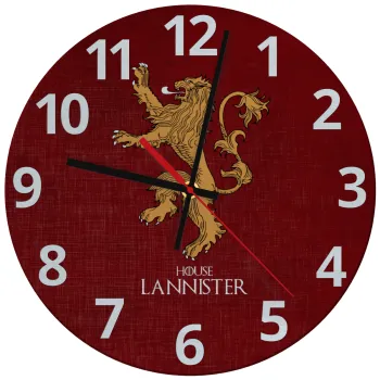 House Lannister GOT, Ρολόι τοίχου γυάλινο (30cm)